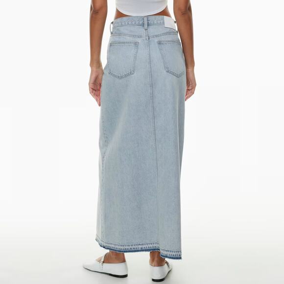 Aritzia Denim Forum The Coco Maxi Denim Skirt - Picture 2 of 9